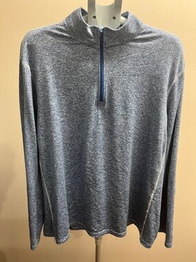 Tek Gear Blue Heather Performance Polo